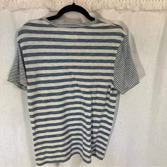 Converse off-white & blue striped pocket tee size S skater girl beachy coastal - Picture 4 of 6